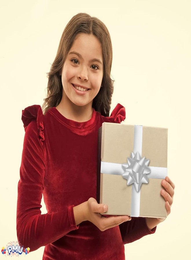 PMU Decorative Star Gift Bows 3-3/4 Inch Medium White (12/Pkg) Pkg/1 - Image 2
